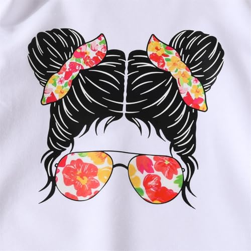 Image of OLMRJKD Kids Toddler Girls Clothes Figure Graphic Drop Shoulder Top Pullover Spotted Print Pants Fall Winter Outfit Set