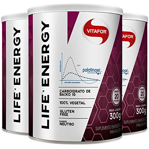 Kit 3 Life's Energy Palatinose Vitafor 300g