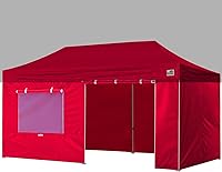 Vista 15 de Eurmax - Kit de paredes con cierre para toldo de 10 x 20 pies, con ventana de malla y puerta enrollables, solo 4 paredes (color blanco)