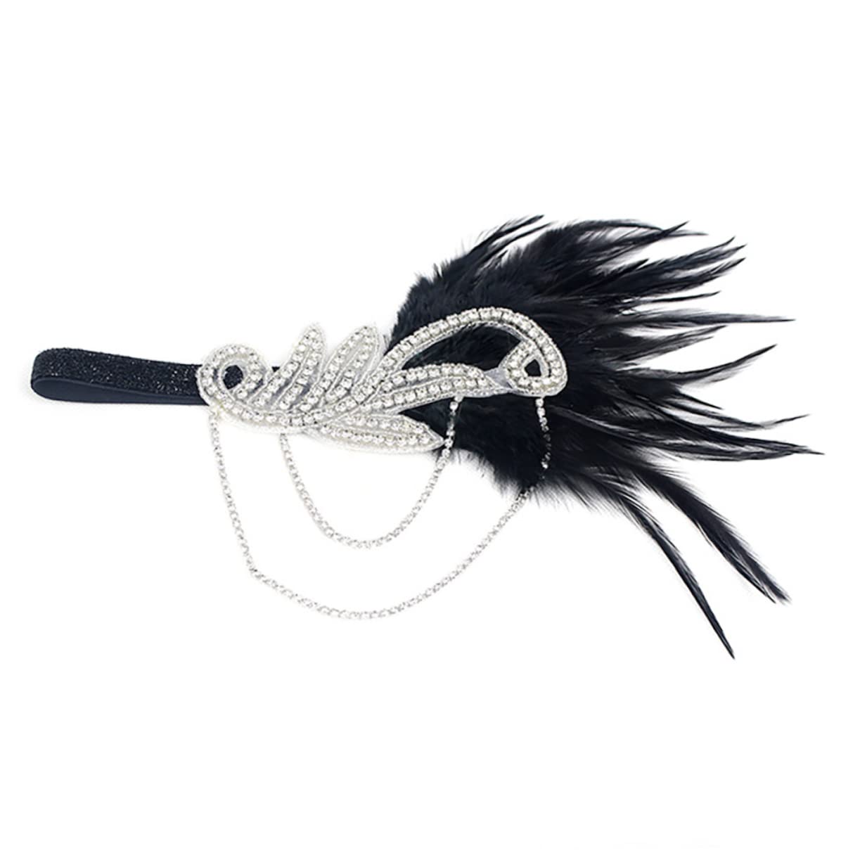 FRCOLOR 3stücke Rhinestone Haarband Im Europäischen Retro-stil Elegantes Accessoire Für Bühnenaufführungen Und Partys Schwarz Mit Weißen Strasssteinen Für Frauen Und Festliche