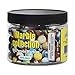 Set of 100 Small Peewee Glass Marbles, Assorted Colors, for Small Marble Run Game, with Practical Container