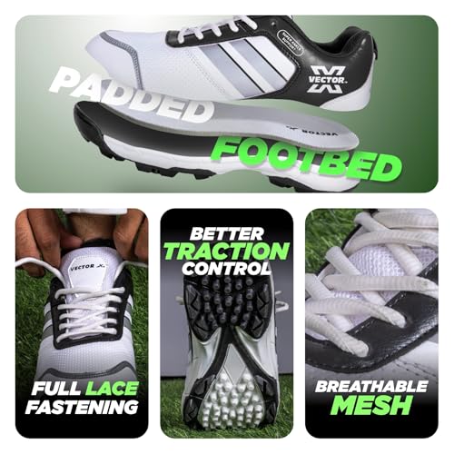 Image of Vector X Blast-7.0 Stud Cricket Shoes, Synthetic Upper, Rubber Outsole, Designed to Elevate Your Game to New Heights Power, Precision, and Comfort