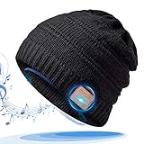 Unique Geschenk Choice: Diese hochtechnologischen coolen Bluetooth-Mützen sind perfekte Geschenke für Jungen/Mädchen/Freund/Ehemann/Männer/Vater/Frauen/Mitarbeiter als Weihnachtsgeschenk, Geschenk zu Thanksgiving oder zu jedem anderen besonderen Anlass. Ideal für Fitness, Workout, oder andere Sportarten im Freien. Falls erforderlich, können Sie Geschenkpapier wählen. Viele Käufer haben sich für Bluetooth-Winterhüte als gift, They entschieden - alle finden, dass es eine gute Wahl ist