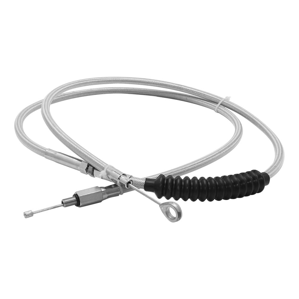 Ricambi per motociclette Moto 140 cm 160 cm 180 cm Cavo Frizione for Harley Touring Electra Street Road Glide Road King Sportster XL1200 Ferro 883(Black 160cm)