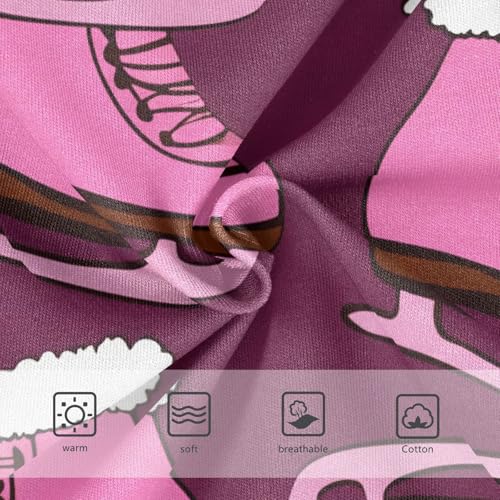 Cotton Toddler Underwear Custom Pink Ice Skates Magenta Little Girl Panties Pattern Briefs Underpants 2t3