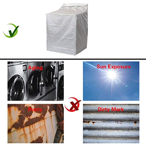 image for QLLY Washer/Dryer Cover for Top-loading Machine – Waterproof, Dustpr