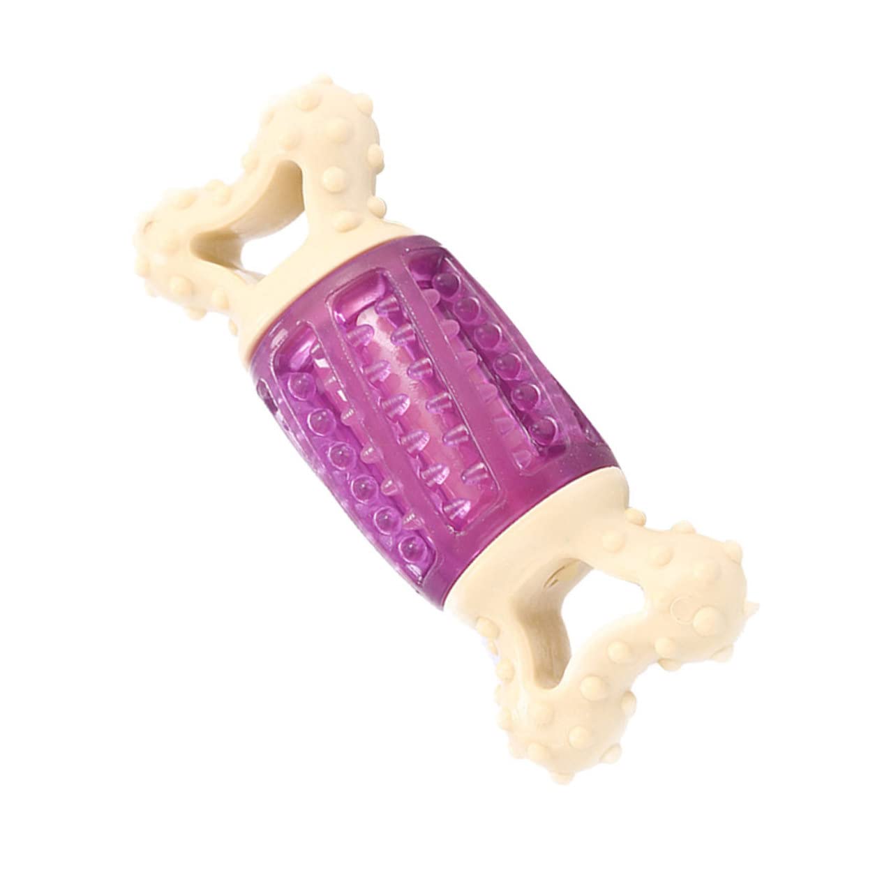 HANABASS Bone Shaped Dog Chew Toy with Built in Whistle for Puppies