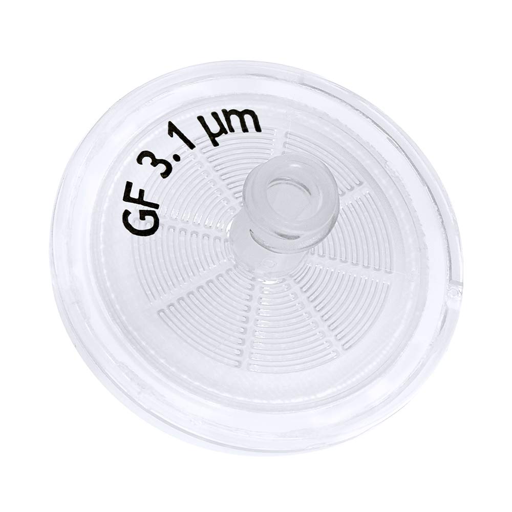 GVS Filter Technology, Filtre Seringue, ABLUO, 25mm, Membrane Fibre de Verre, 3.10µm, Chambre PP, 10/pc