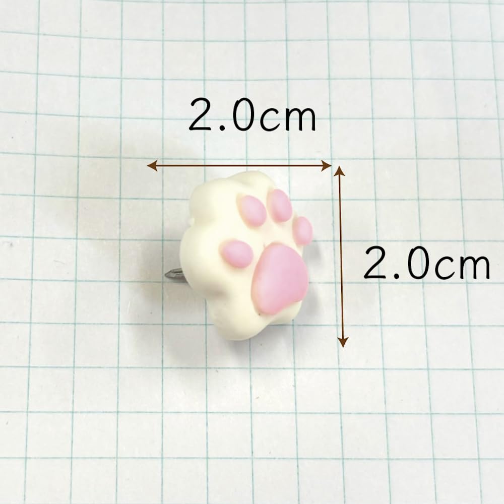 Amazon.co.jp: 【3匹の子猫 肉球 画鋲】30個入 3パターン ピン pad
