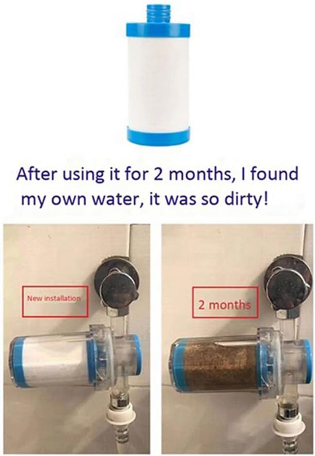 15Pcs Household to Impurity Rust Sediment Washing Machine Water Heater Shower Water Filter Front Tap Water Filter Blue&White