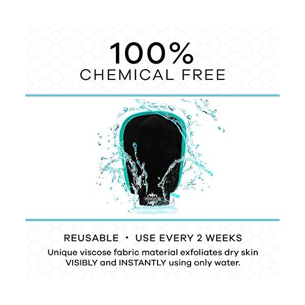 Dermasuri-Deep-Exfoliating-Mitt-Body-Scrub-for-Soft-Skin-Skin-Cleanser-Part-of-the-Best-Body-Care-Kit-for-Women-Men-Dead-Skin-Remover-for-Body-Exfoliator-Tool Dermasuri Deep Exfoliating Glove - Exfoliating Mitt Body Scrubber - Korean Skin Scrubber Exfoliator & Dead Skin Remover - Keratosis Pilaris Scrub - Spray Tan Remover - Shower Skincare (1 Pack)