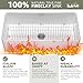 TUKTUK White Farmhouse Sink 30X20 inch Fireclay Farm Sink Apron Undermount Kitchen Sink Single Bowl Extra Wide Large Capacity Drop-in Modern Kitchen Sink with Luxury Bottom Grid & Strainer