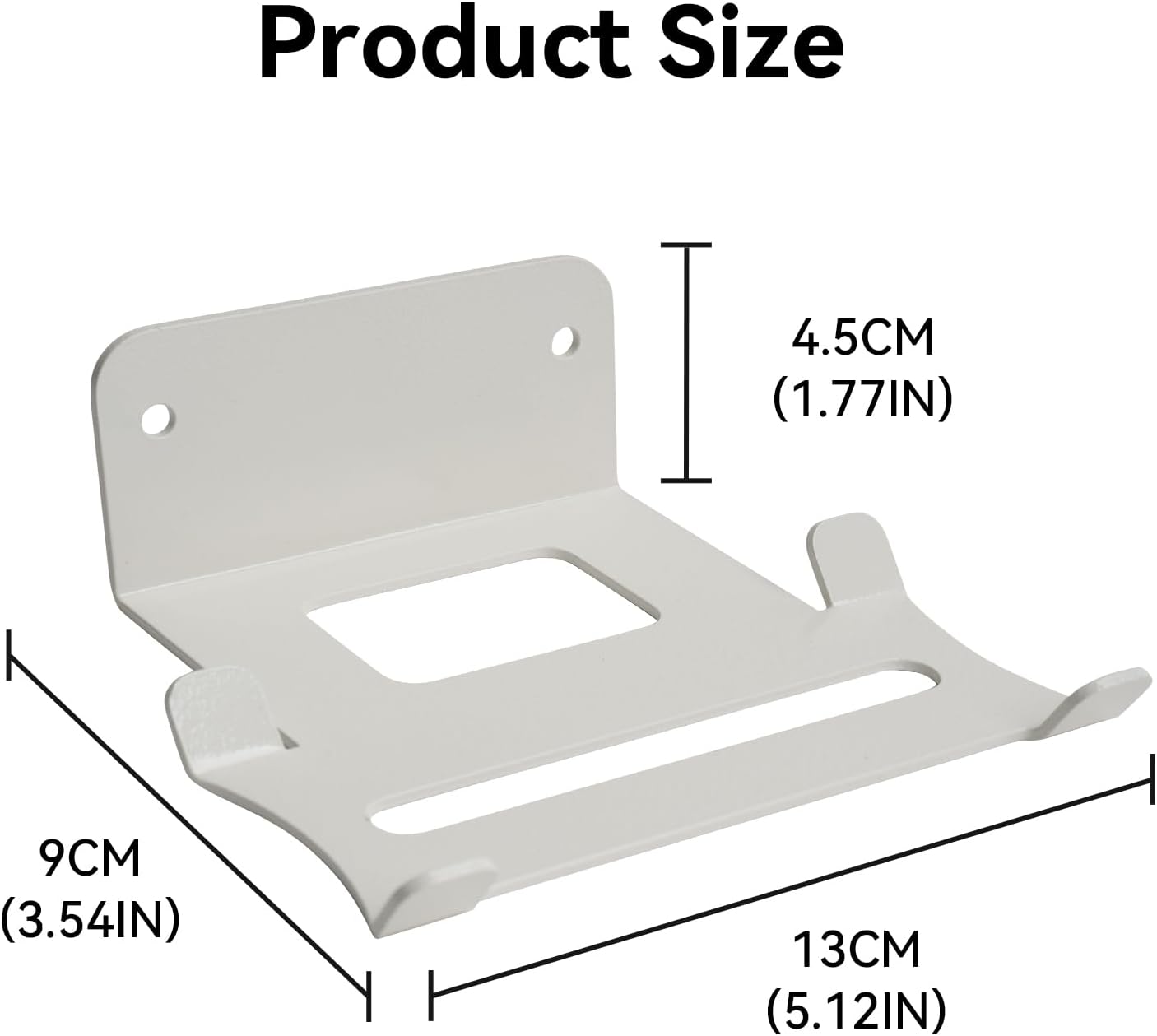 shinar Metal Wall Mount Compatible with Bose SoundLink Flex and SoundLink Flex(2nd Gen) Bracket Accessory Stand Compatible with Soundlink Flex Integrated Cable Management White (White) - Image 2