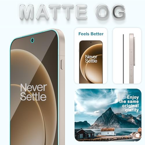 Image of FIRST MART Military-Grade Matte Anti-Glare Tempered Glass for OnePlus 15 5G (6.8 Inch) With Edge to Edge Screen Coverage and Easy Installation Kit | Matte Anti Glare