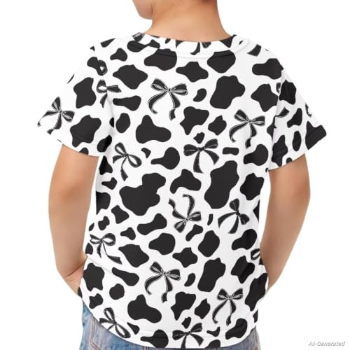 Image of Renewold Kids Novelty T-Shirt for Girls Boys Short Sleeve Crewneck Summer Tee Soft Breathable Graphic Shirt for Age 2-16