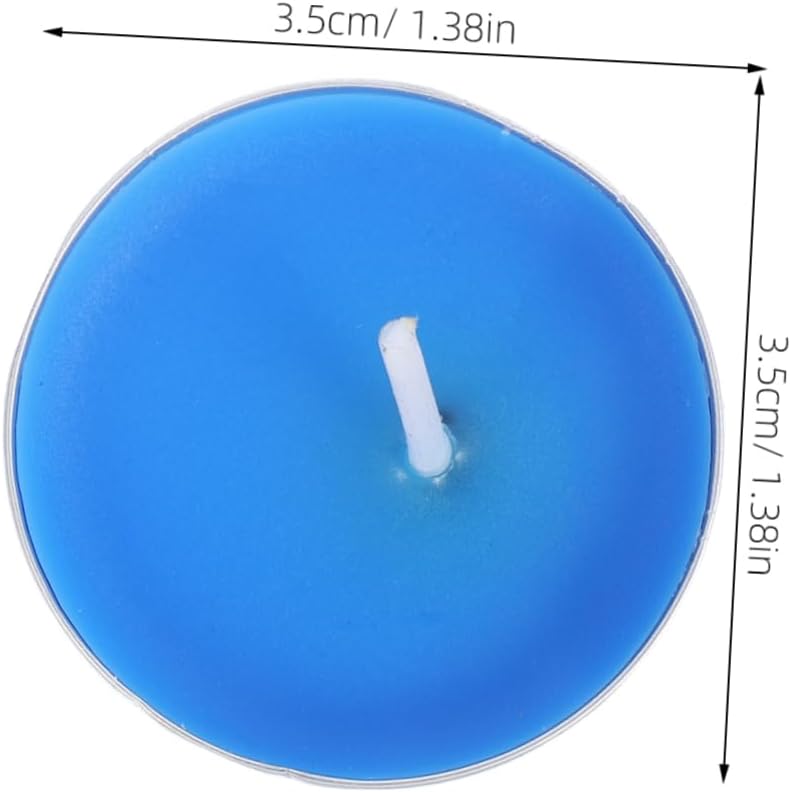 50pcs Tealight Candles Round Mini Wax Clean Burning Xmas