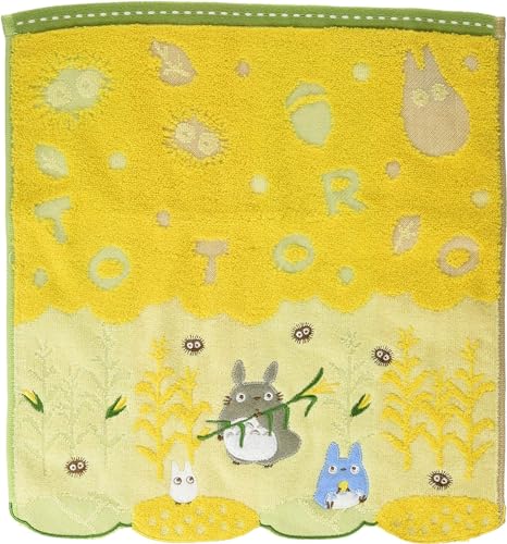 丸眞 ジブリ ハンドタオル となりのトトロ 綿100% キャラクター グッズ ギフト プレゼント 誕生日 母の日 とうもろこしとトトロ 1005035400