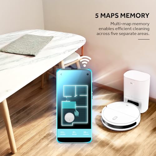 Image of Haier X11 Pro Robotic Vacuum Cleaner with Self-Empty Station, 5000Pa Suction, Laser Navigation, Vacuum and Mop Combo, Multi-Floor Mapping, Customize Cleaning, Remote Control, App, Alexa & GH