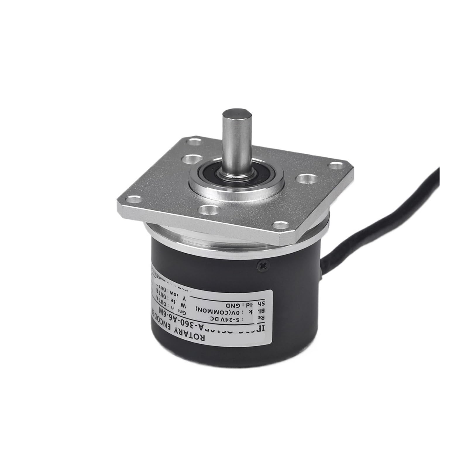 ZIDRMTKVK 63mm Magnetoelectricity Rotary Encoder 24V Drive Output 10MM Solid Shaft Universal Incremental 100~2500PPR Optional(100 PPR)