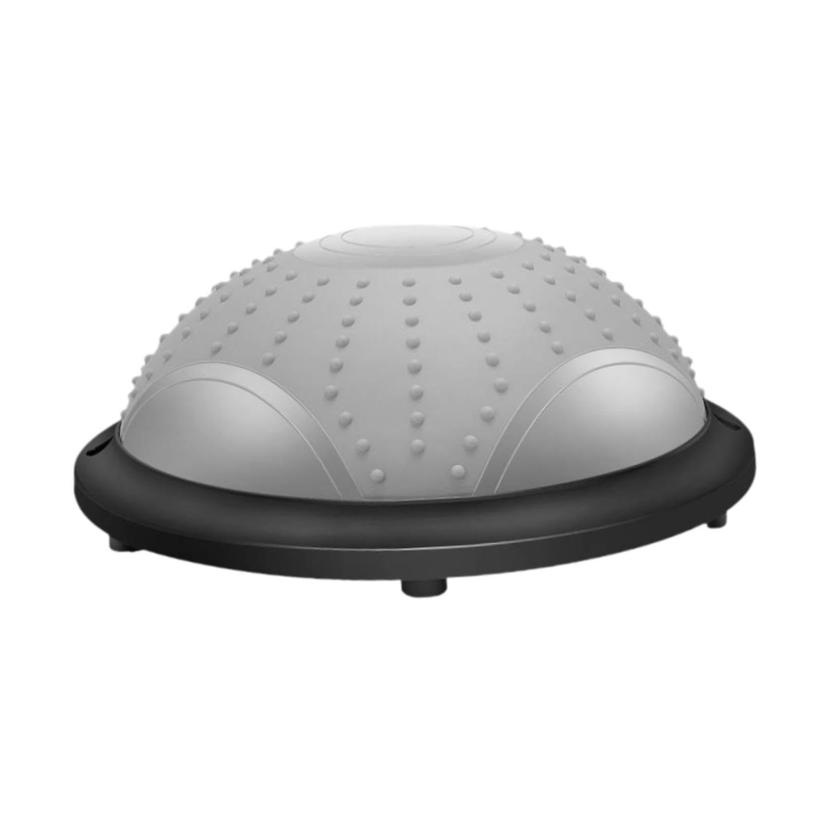 Balance Ball Semicerchio Pilates Fitness Ball Dispositivo di Allenamento con Materiale in PVC E PP Antiscivolo per Un Uso Versatile a Casa, Grigio