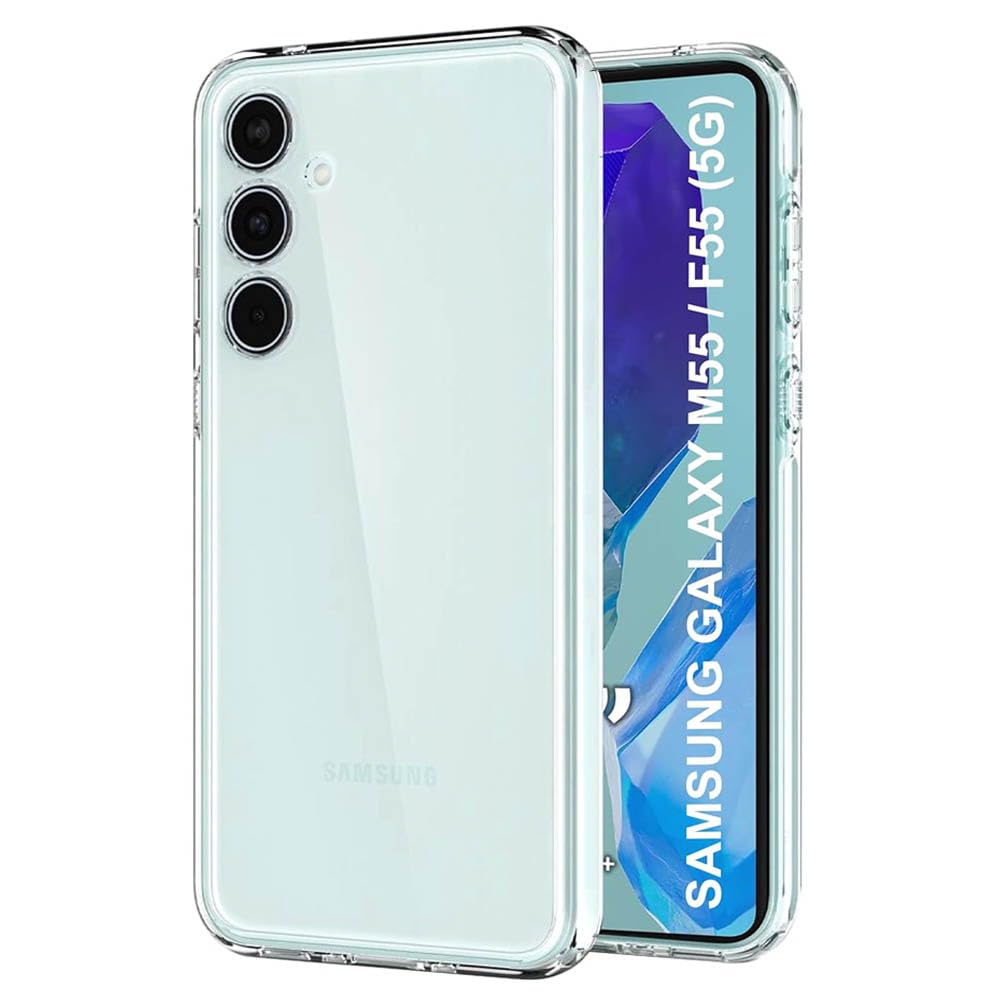 amazon basics Basic Case for Samsung Galaxy M55 5G / M55s 5G / F55 5G (Silicone_Transparent) (B0D11NX6MS) Amazon Price History, Amazon Price Tracker