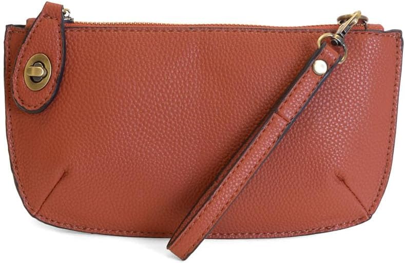 Joy Susan Womens Vegan Leather Mini Crossbody Wristlet Clutch - New Garnet