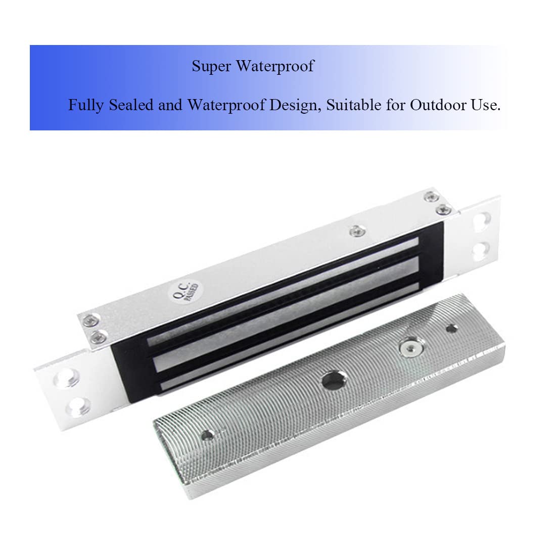 Waterdicht Magnetisch Elektrisch Slot 180kg 350lbs Elektromagnetisch Slot Voor Toegangscontrolesysteem Dc 12v Magnetisch Deurslot Buitenbeveiliging En