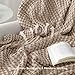 Bedsure Cooling Cotton Waffle King Size Blanket - Lightweight Breathable Summer Blanket of Rayon Derived from Bamboo for Hot Sleepers, Luxury Throws for Bed, Couch and Sofa, Taupe, 104x90 Inches