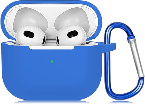Miniatura 1 de Funda compatible con Apple AirPods 3, accesorios de tercera generación, funda protectora de silicona compatible con AirPods de 3 generación 2021 con