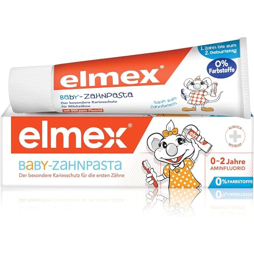 Elmex Baby Zahnpasta der besondere Kariesschutz für die ersten Zähne 0-2 Jahre, 50 ml Zahncreme