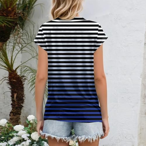 Womens Cap Sleeve Summer Tops Business Casual T Shirts Dressy Spring Fashion Outfits Cute Trendy Clothes4