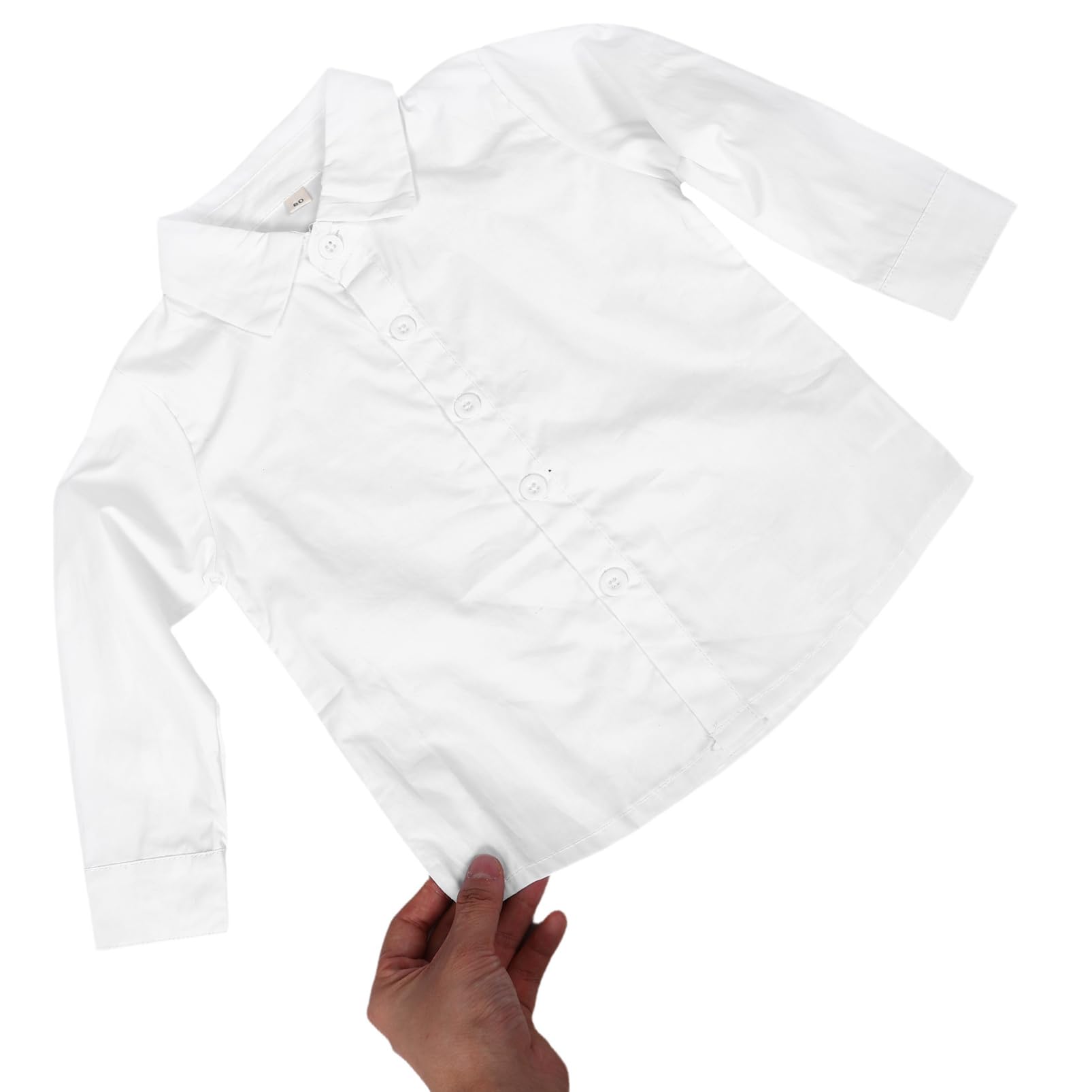 Traje de Niño Recién Nacido 80cm Algodón Conjunto Formal Blanco | Camisa, Pantalón y Accesorios Incluidos, para Ceremonia y Ocasiones Elegantes, Tallas con Contorno 57/64/46cm