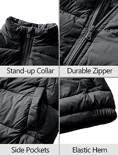 Happy Cherry Kids Winter Warm Puffer Vest Stand Collar Zip Sleeveless Jacket with Pockets4