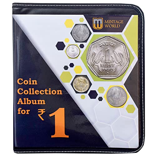 MW MINTAGE WORLD 2 Rupee Coin Collection Album (160 Pockets) – Incl Reference Guide – Multicolor