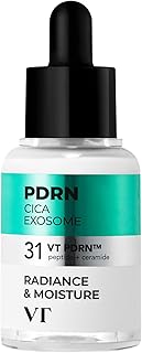 VT COSMETICS PDRN Cica Exosome Ampoule, Firming Serum with Peptide & Ceramide for Anti-Aging, Wrinkle Care, Plumping, Hydration & Radiant Glow, For All Skin Types, Korean Skincare (1.01 fl. oz.)