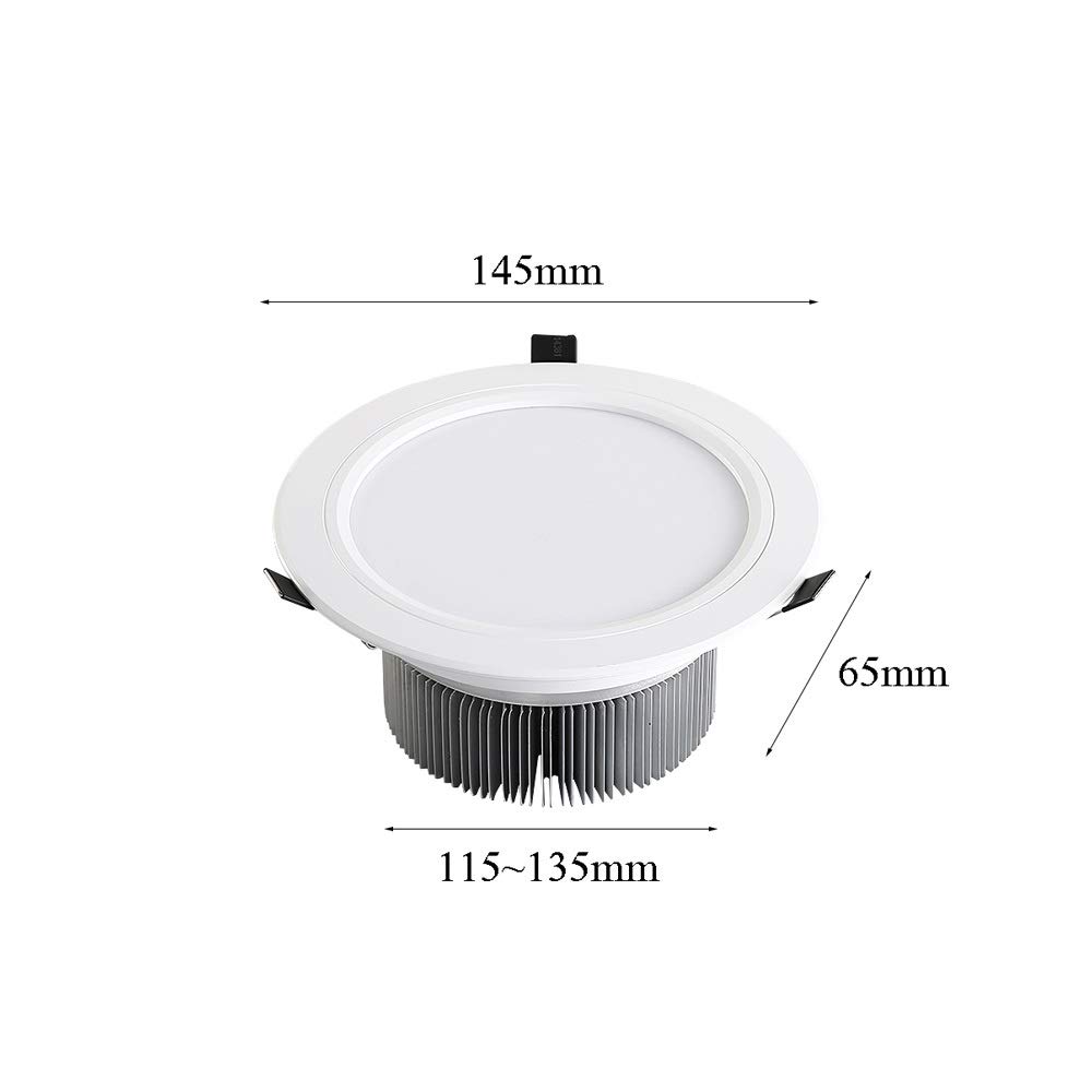 Foco empotrable de Techo, luz de Panel, luz de Estudio empotrada, luz de Techo empotrada para Centro Comercial, luz de Techo LED de 7 W, 9 W y 12 W, 6000 K, Integrado.