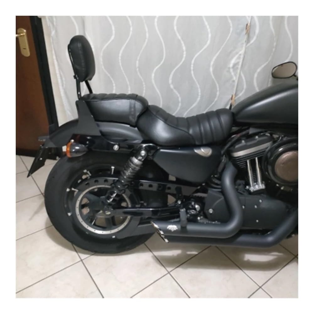 Accessori Per Moto Nero Sella Moto Bobber Con Kit Staffa Di Montaggio Per Molle Monoposto Moto In Pelle Per Bobber Sportster XL883 1200 48 Forty Eight Softtail Dyna Sella Con Molle Per Harley - 6