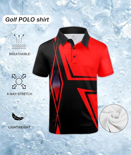 Image of ZITY Golf Polo Shirts for Men Short Sleeve UPF 50+ Athletic Tennis T-Shirt