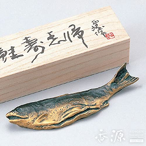 Amazon.co.jp: 高岡銅器 置物 文鎮 鮭 銅製 北村西望作 : 文房具 