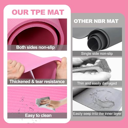 image for ZUETK Expandable Gymnastics Bar with Mat for Kids, Adjustable Height J