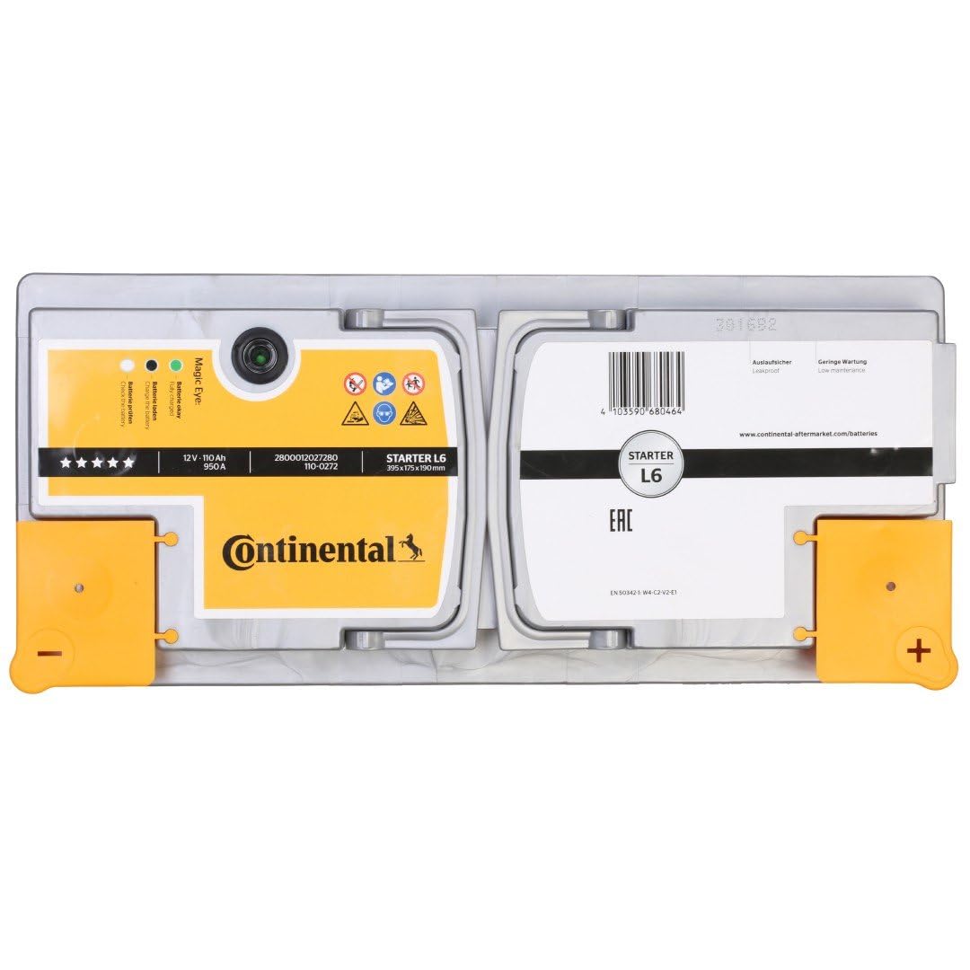 BATTERIA AUTO CONTINENTAL L6-110Ah 950A 12V +DX