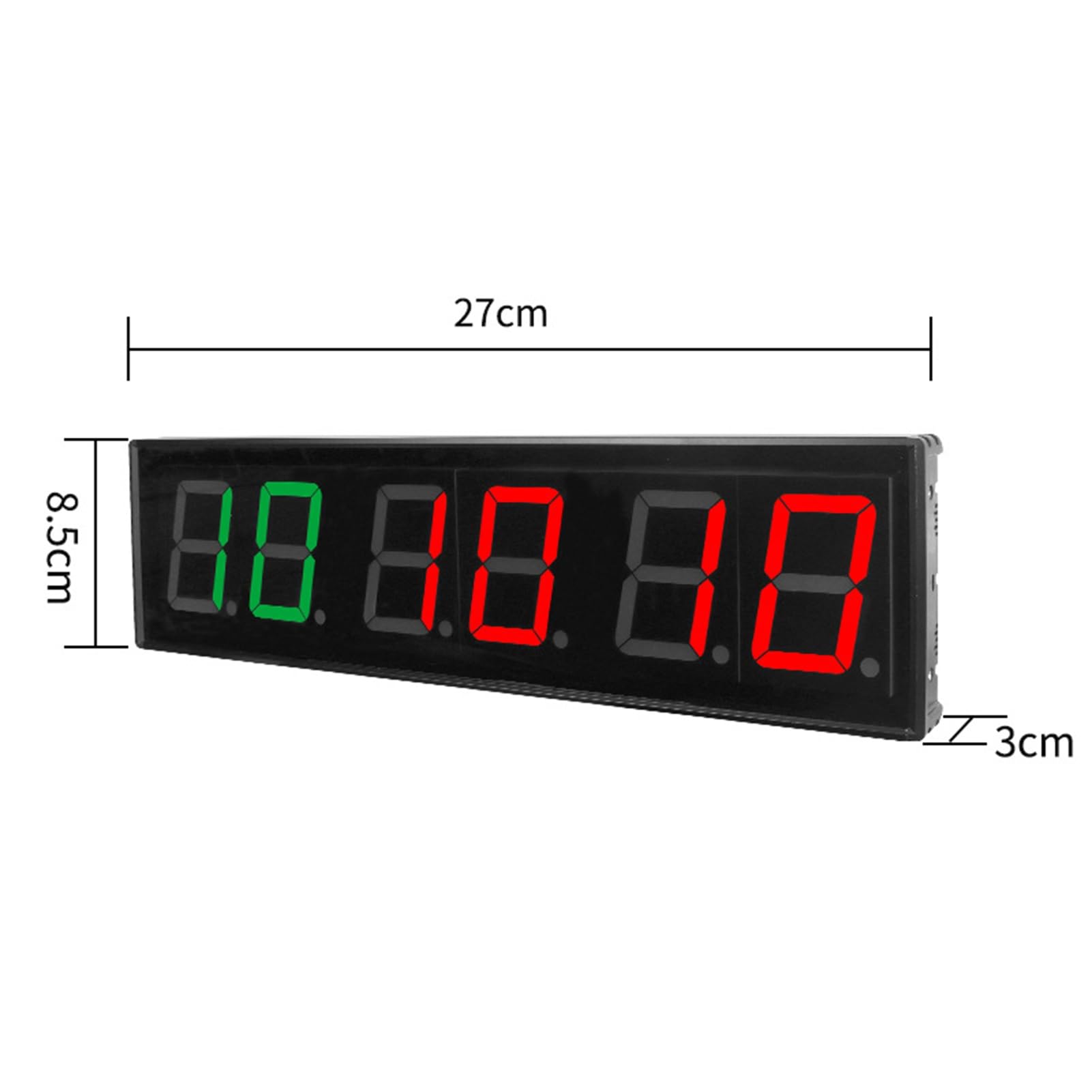 Minuteur et Chronomètre Digital Portable, Timer Sport avec TéLéCommande, 12/24H Horloge pour Fitness, Workout, Home Gym