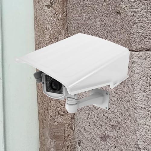 OSALADI Universal Security Camera Sun Rain Cover Shield for Camera Outdoor CCTV Camera Top Cover Weatherproof Glare Protection Cover Sunshade Camera Protective Roof