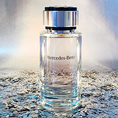 Mercedes-Benz For Men - Elegant Fragrance With Woody, Sensual Musky Notes - Mesmerize The Senses With Original Luxury Men’s Eau De Toilette Spray - Endless Day Through Night Scent Payoff - 4 Oz #TOP3