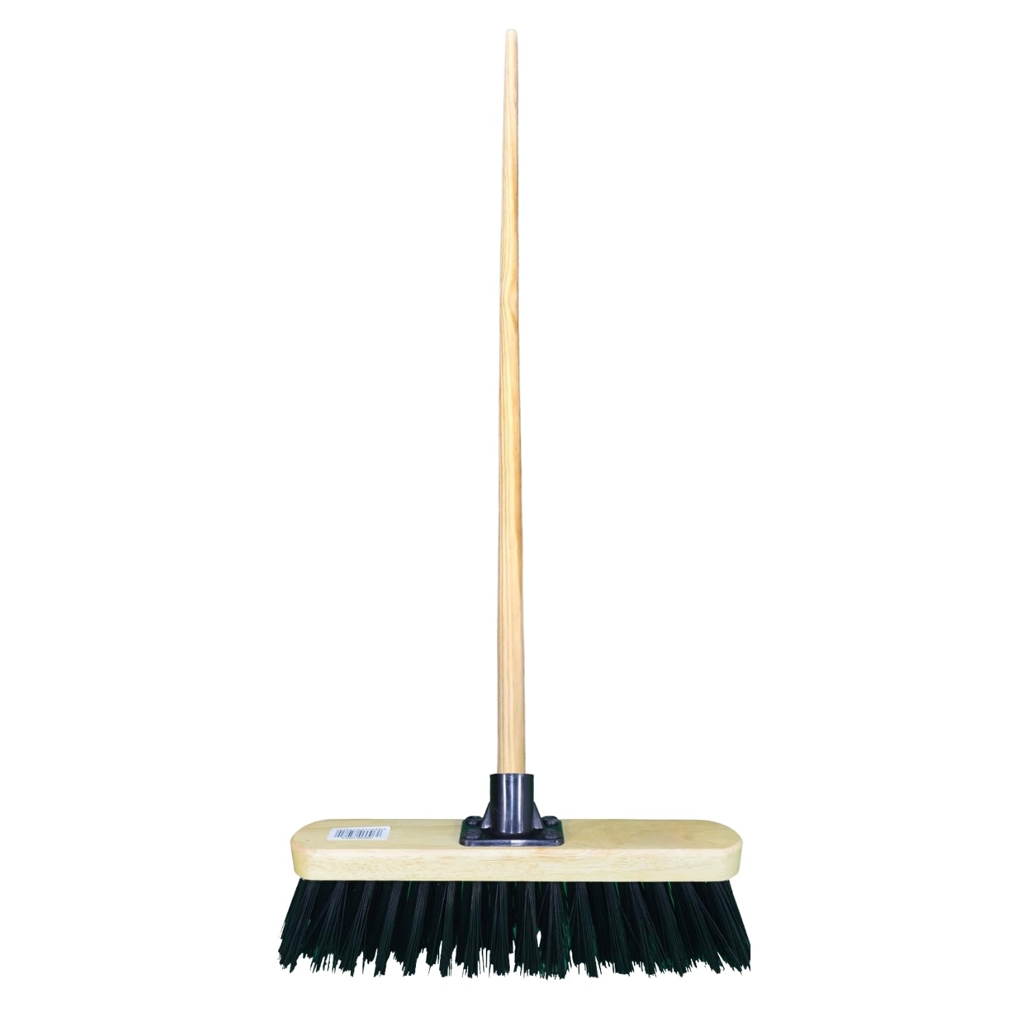 Homeshopa.com Stiff Black Pvc Varnish Homeshopa 12 Inch Indoor Outdoor Sweeping Broom Head, Heavy Duty Cleaning Brush For Any Surface Wooden Floor Decking And Paving Slabs