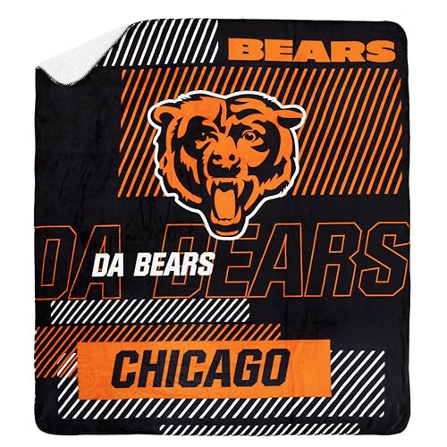 NORTHWEST NFL Mid Range 60 X 70 Cloud Throw, Chicago Bears