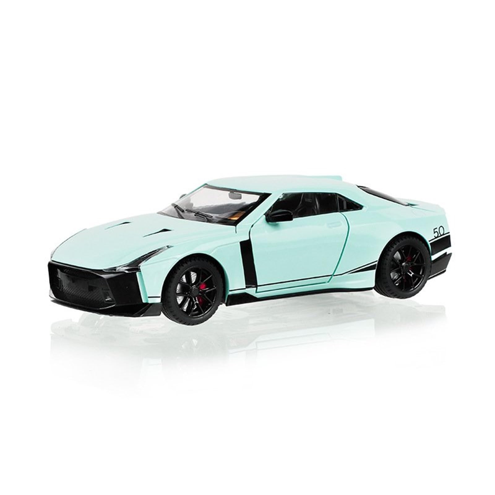 BANKOTO Diecast Car 1:24 For Niaasn For GTR 50 Diecast Metal Alloy Car Model Collection Collectible Model(Green)