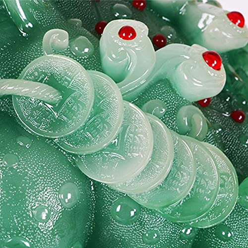 Statue grenouille d'argent Feng Shui cadeau félicitation