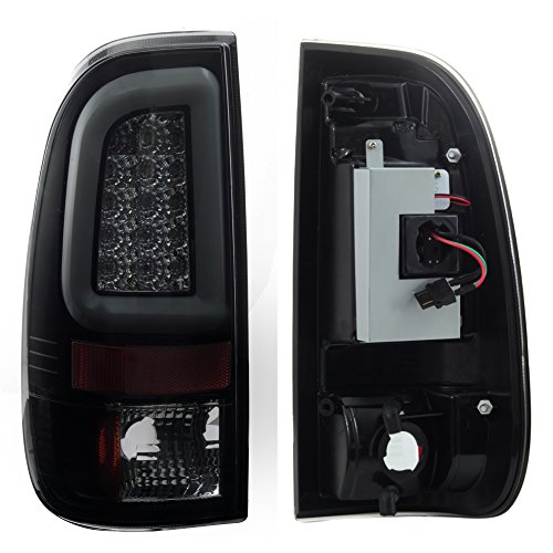 Akkon - [Led Tube For Black Smoked 1997-2003 F150 | 1999-2007 F250 F350 F450 F550 Superduty Tail Lights Brake Lamps Pair #TOP1