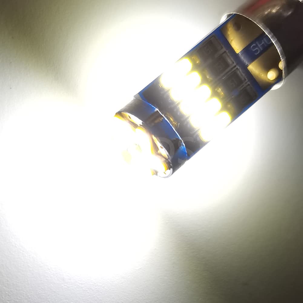 Ruiandsion 10pcs BA9 BA9S 53 57 1895 64111 LED lampadina 12V Canbus bianca di ricambio per portiera di auto cortesia bagagliaio luci targa, bianco
